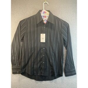 New 7 Diamonds Men's Vintage Long Sleeve Striped‎ Dress Shirt NWT XL